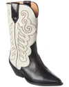 Isabel Marant Duerto Leather Cowboy Boots In Multi
