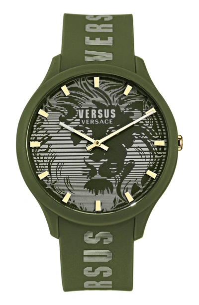 Versus Versace  Domus Gent Man Wrist Watch Military Green Size - Stainless Steel