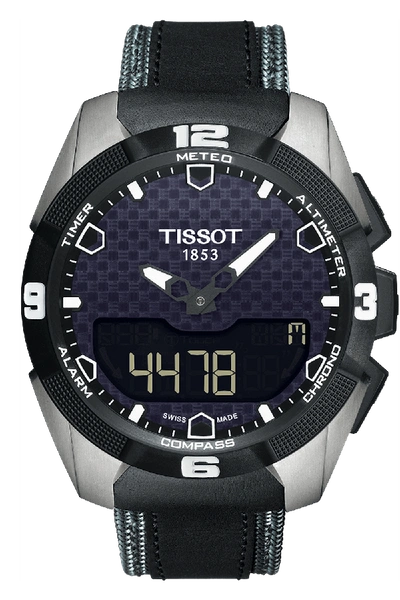 Tissot Men's T-touch Solar 45mm Quartz Watch In Black