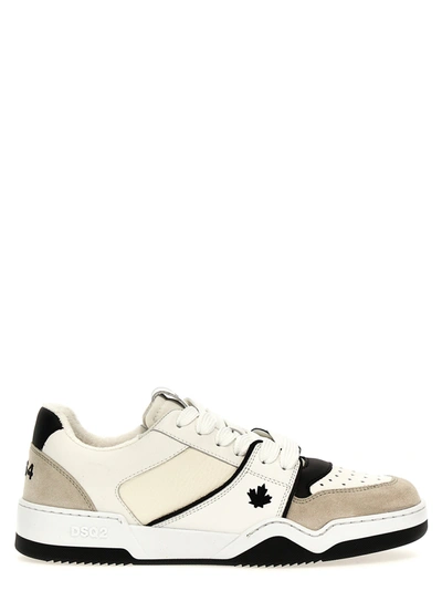 DSQUARED2 SPIKER SNEAKERS WHITE/BLACK