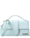 Jacquemus Le Grand Bambino Leather Shoulder Bag In Blue