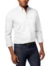 Tommy Hilfiger Capote Mens Woven Classic Fit Button-down Shirt In White