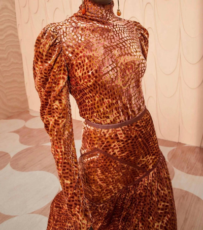 Ulla Johnson Althea Turtleneck Sweater In Sienna In Gold