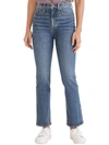 Madewell Kick Out Raw Hem Crop Jeans In Multi