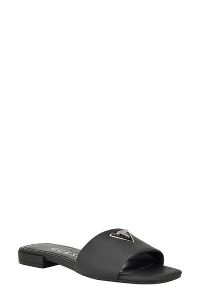 Guess Women's Tameli Logo Slip-on Slide Sandals In Black