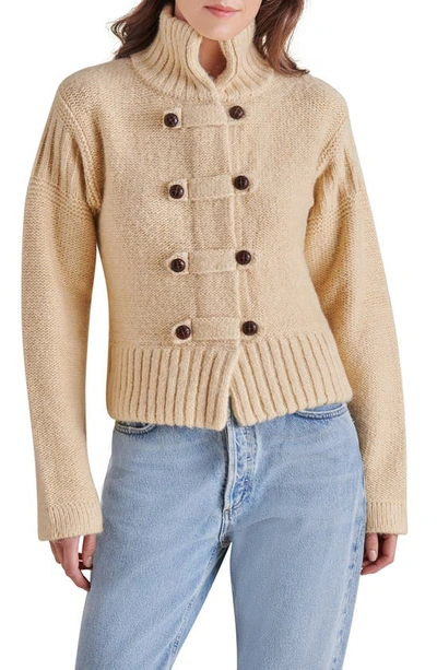 Steve Madden Martha Chunky Knit Cardigan In Brown