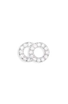 Courbet Celeste Lab-created Diamond Single Stud Earring In White Gold