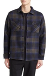 WAX LONDON WHITING MARINE BEATNIK BUTTON-UP OVERSHIRT