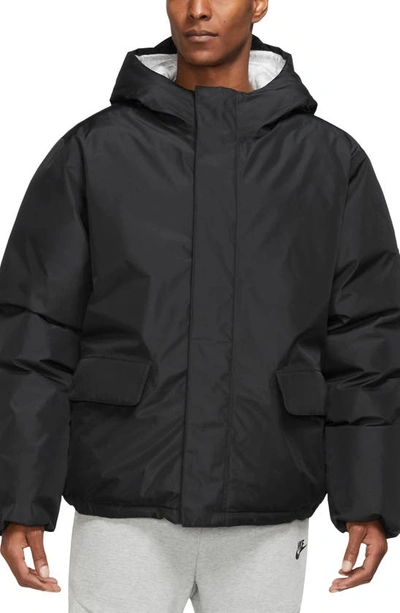 Nike Men's  Sportswear Gore-tex Loose Storm-fit Adv Hooded Waterproof Jacket In Black