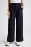 Twp Stretch Wool Cargo Pants In Midnight