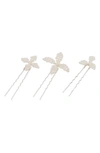 BRIDES AND HAIRPINS GISELLA SET OF 3 IMITATION PEARL HAIR PINS