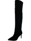 Veronica Beard Lexington Suede Stiletto Knee Boots In Black