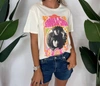 Daydreamer Sonny & Cher Melody Fair Boyfriend Tee In Stone Vintage In Multi
