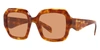 Prada Women's 54mm Light Tortoise Sunglasses In Brown