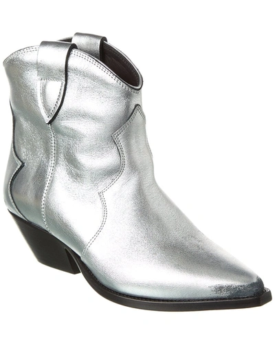 Isabel Marant Dewina Ankle Boots In Silver