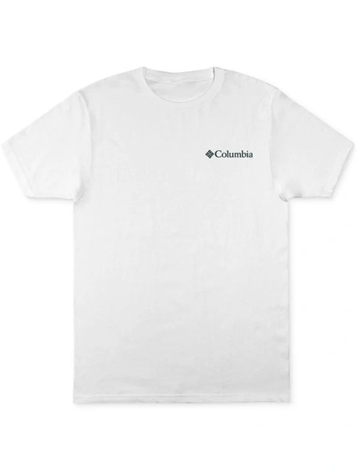 Columbia Sportswear Mens Cotton Graphic T-shirt In White