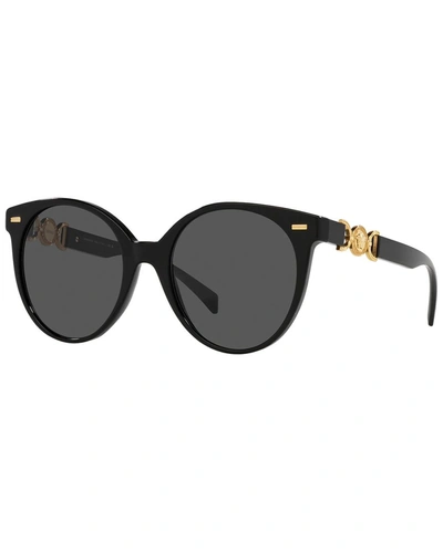 Versace Woman Sunglass Ve4442 In Polar Dark Grey