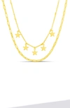 PAIGE HARPER LAYERED STAR CHARM NECKLACE