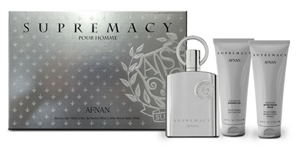 Afnan Mens Supremacy Silver Gift Set Fragrances 6290171073178 In
