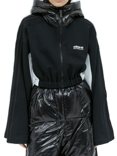 Moncler Genius Moncler X Adidas棉质卫衣 In Black