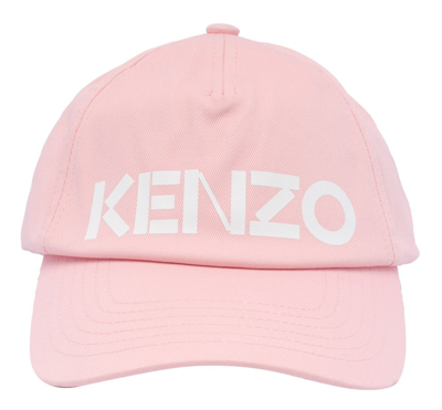 Kenzo Logo Baseball Cap In Nude & Neutrals