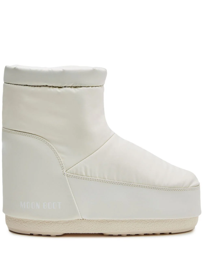 Moon Boot Icon Low In Gomma In White