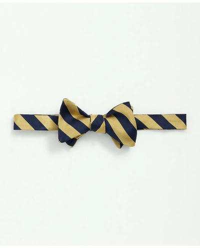 Brooks Brothers Stripe Bow Tie | Navy