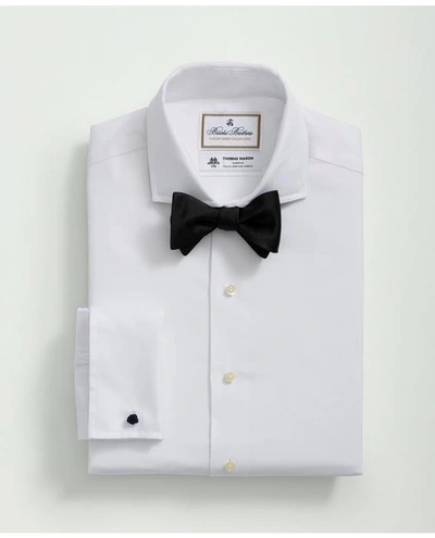 Brooks Brothers X Thomas Mason Cotton Twill Londoner Collar Dress Shirt In White