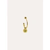 UNDER HER EYES ASTRID CHARM SMALL HOOPS 18CT GOLD PLATED
