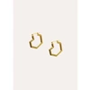 UNDER HER EYES DARYL SMALL HOOPS 18CT GOLD PLATED