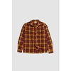 DE BONNE FACTURE CAMP COLLAR SHIRT RED/YELLOW CHECKS