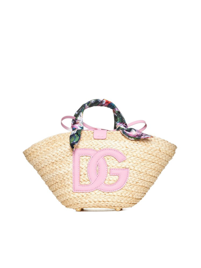 Dolce & Gabbana Small Kendra Shopper Bag In Beige