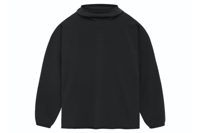 Pre-owned Fear Of God Athletics Stretch Woven Running Hoodie Black