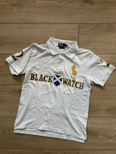 Pre-owned Polo Ralph Lauren T 90's Blackwatch Big Pony Chief Keef