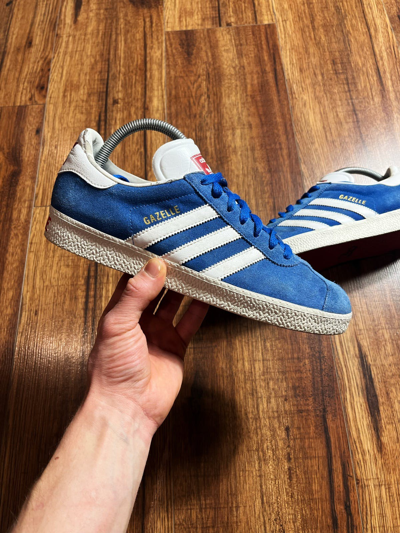 Pre-owned Adidas X Vintage Adidas Gazelle Casual Low Top Sneakers Streatwear In Blue