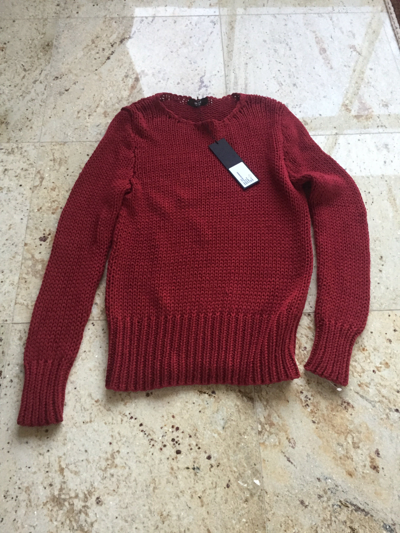 Pre-owned Yang Li Red Knitted Crew Neck