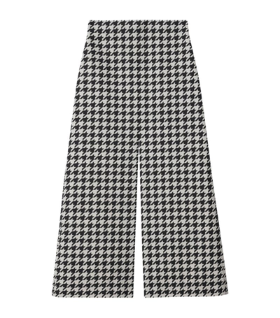 BURBERRY HOUNDSTOOTH MIDI SKIRT