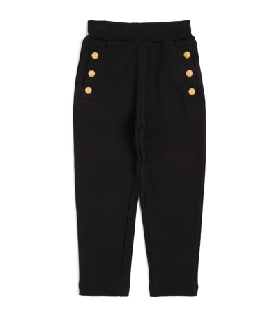 Balmain Kids' Button-detail Sweatpants (4-14 Years) In Black