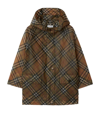 BURBERRY KIDS HOODED CHECK PARKA (3-14 YEARS)