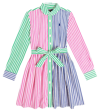 Polo Ralph Lauren Ralph Lauren Girls Striped Shirt Dress In Multicoloured