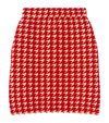 BURBERRY TOWELLING HOUNDSTOOTH MINI SKIRT