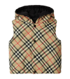 BURBERRY KIDS REVERSIBLE HOODED GILET (6-24 MONTHS)