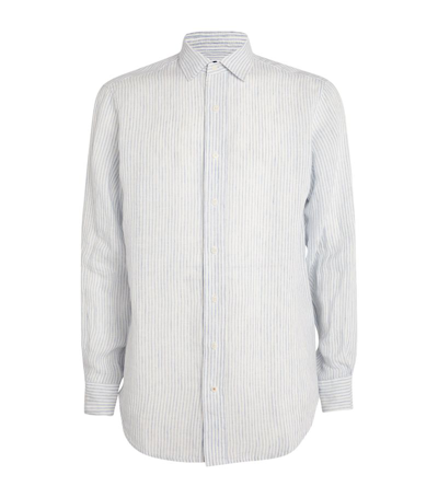 Love Brand & Co. Linen Striped Abaco Shirt In Multi