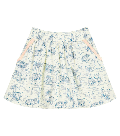 Scotch & Soda Babies' Printed Cotton Skirt In White