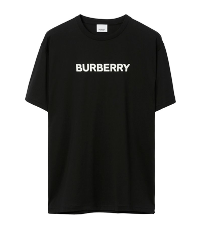 Burberry Oversized Logo T-shirt In Black