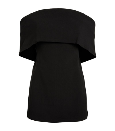 Totême Zenoma Off-shoulder Strapless Top In Black