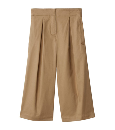 Burberry Kids' Cotton-twill Trousers (3-14 Years) In Brown