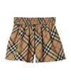 BURBERRY STRETCH-COTTON CHECK SHORTS (6-24 MONTHS)