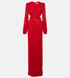 REBECCA VALLANCE SAMANTHA CUTOUT PLISSÉ GOWN