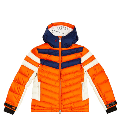 Perfect Moment Kids' Chatel Down Ski Jacket In Orange